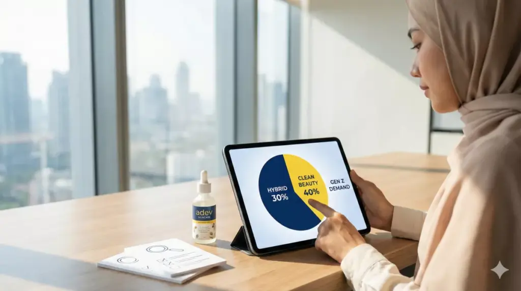 Riset tren pasar, Clean Beauty - Hybrid - Gen Z sebelum mulai wirausaha kosmetik