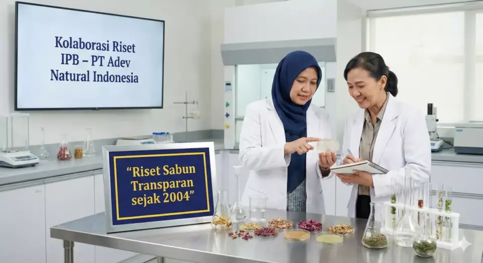 Ilustrasi pakar IPB meneliti sabun transparan sejak 2004 sebagai awal berdirinya PT Adev Natural Indonesia.