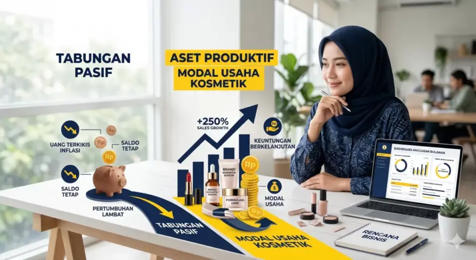 Alasan gaji harus diputar ke sektor produktif melalui aset bisnis dan investasi kosmetik.