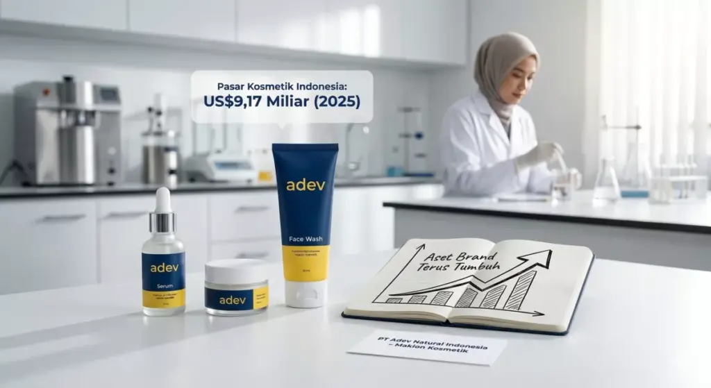 Bisnis kosmetik maklon PT Adev Natural Indonesia sebagai aset investasi dana pensiun dengan pasar terus berkembang