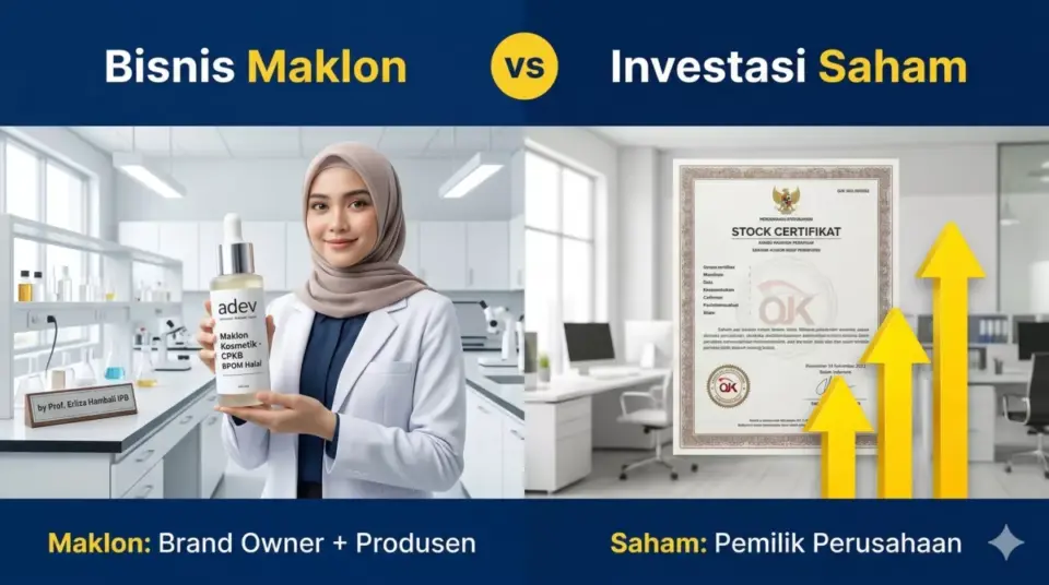 Sebelum Memilih Bisnis Maklon atau Investasi Saham, pelajari dulu definisi keduanya
