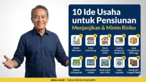 Infografis 10 ide usaha untuk pensiunan yang menjanjikan dan minim risiko operasional