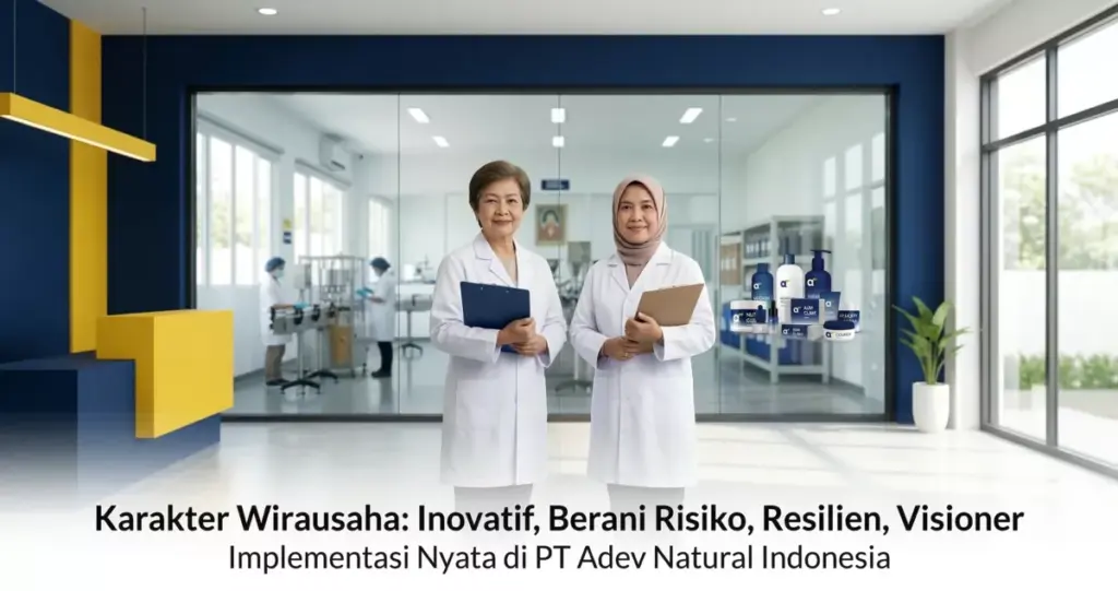 Implementasi karakter kewirausahaan inovatif dan visioner di PT Adev Natural Indonesia