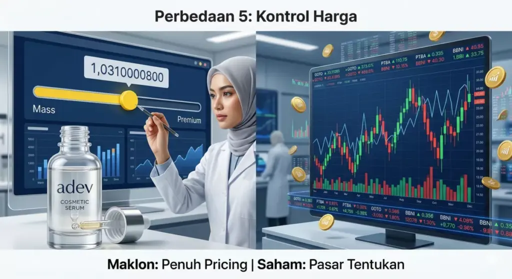 Kontrol harga jual maklon vs fluktuasi pasar investasi saham