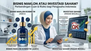 Bisnis Maklon atau Investasi Saham? Simak Perbandingan Cuan dan Risikonya
