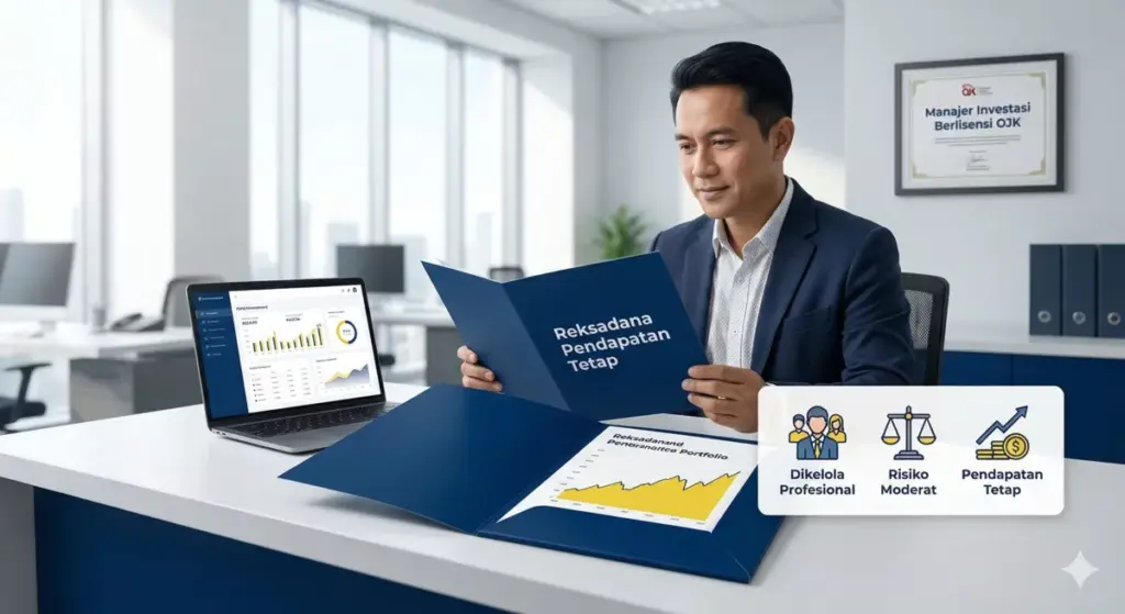 Manajer investasi mengelola reksadana pendapatan tetap sebagai instrumen dana pensiun risiko moderat berizin OJK