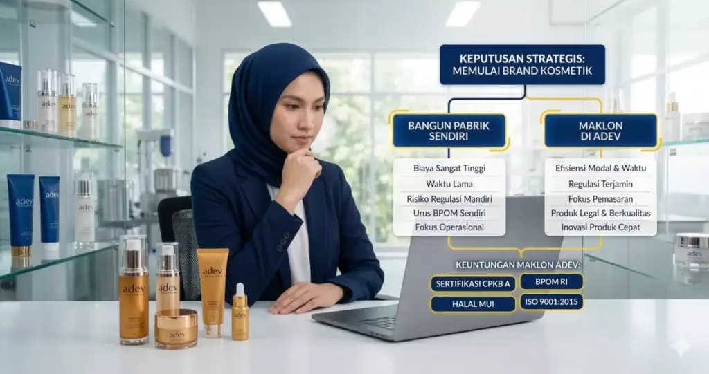 Pengusaha kosmetik mengambil risiko terukur dengan memilih maklon Adev