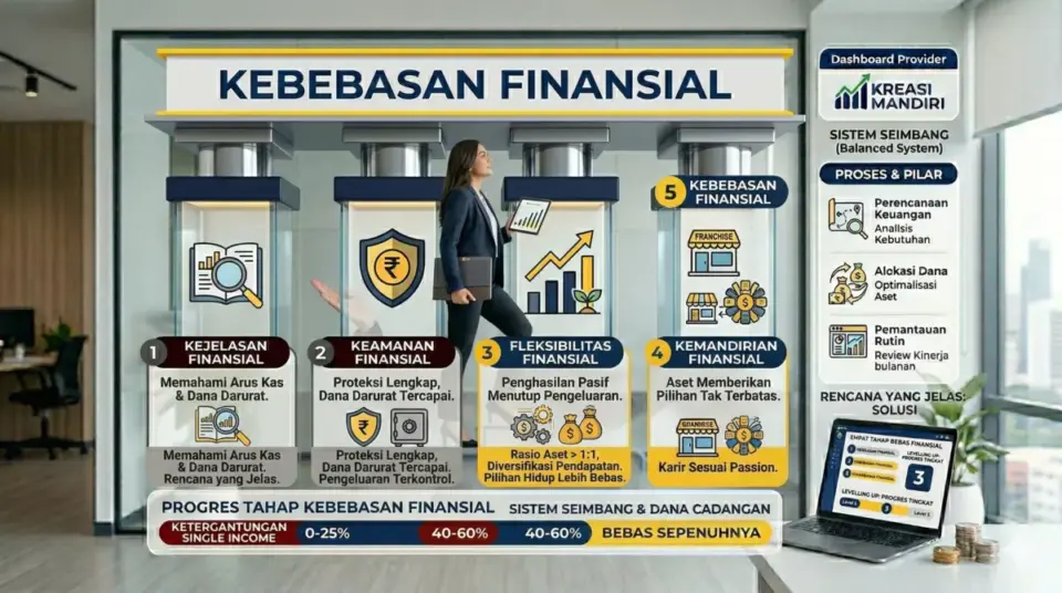 Lima level kebebasan finansial dari sadar keuangan hingga bebas sepenuhnya Lima level kebebasan finansial dari sadar keuangan hingga bebas sepenuhnya