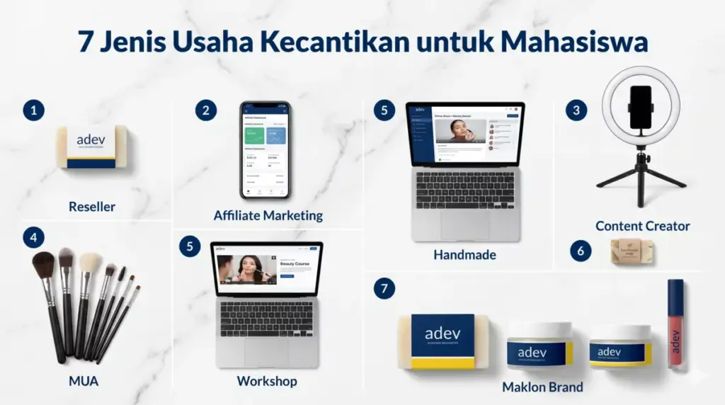 7 Jenis Peluang Usaha Untuk Mahasiswa di Industri Kecantikan yang Realistis