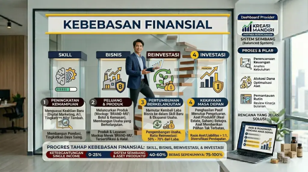 Cara mencapai kebebasan finansial di usia muda lewat skill, investasi, dan bisnis