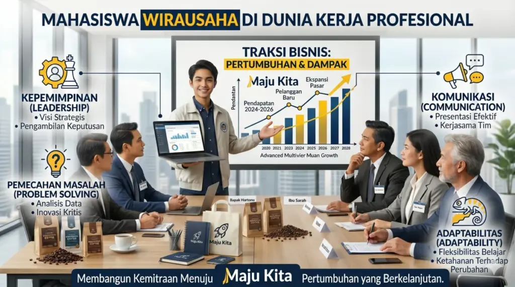 Mahasiswa entrepreneur dinilai punya nilai tambah di dunia kerja.