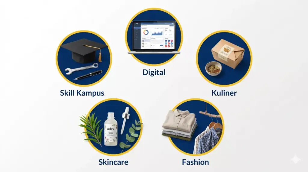 Lima sektor bisnis kreatif paling potensial untuk mahasiswa: digital, kuliner, fashion, skincare, dan jasa skill