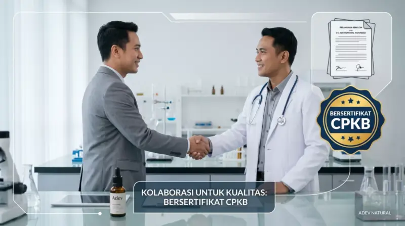 Perjanjian kerja sama maklon kosmetik untuk dokter dengan pabrik bersertifikat CPKB